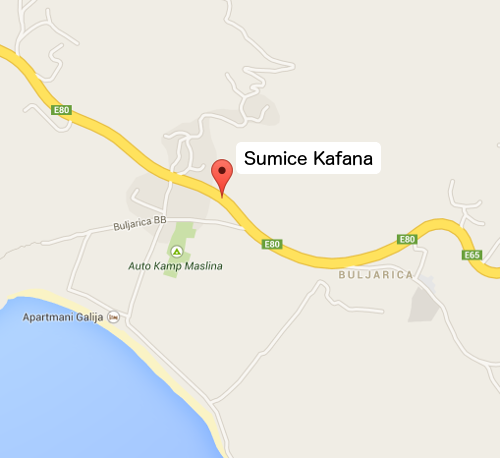 Šumice Kafana Map