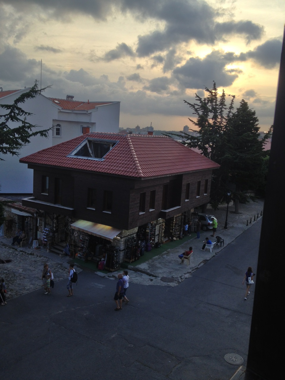 By the end of the day the old town becomes quieter