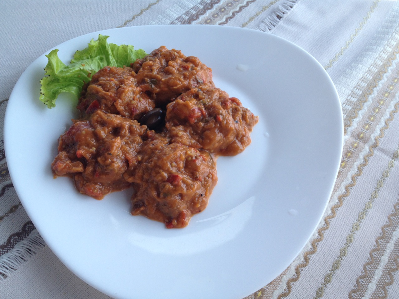 Delicious eggplant dish