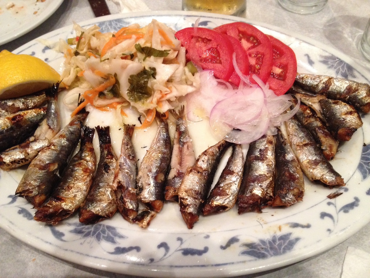 I love sardines, so I had to try them at Kanados