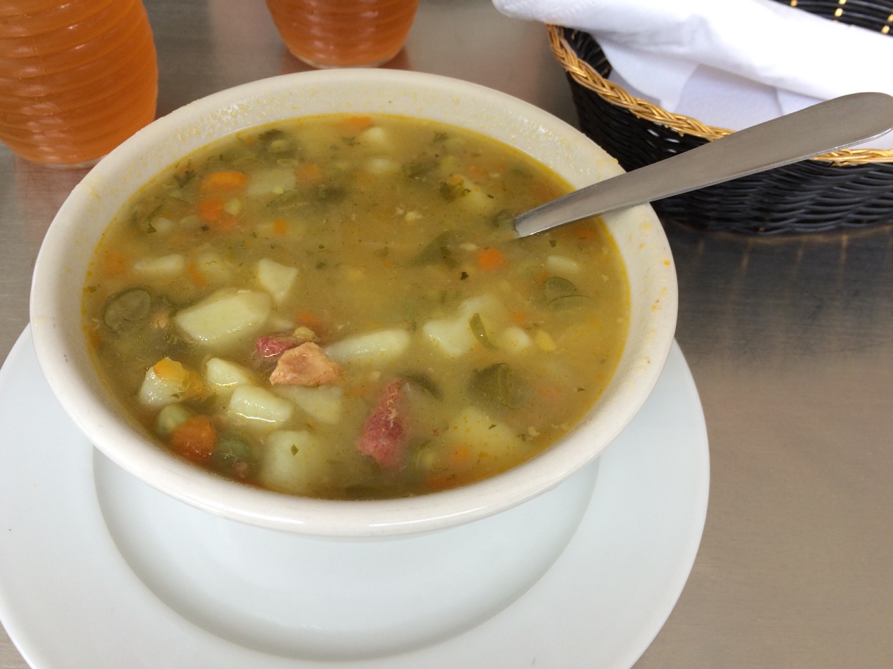 Great soup of unusual size