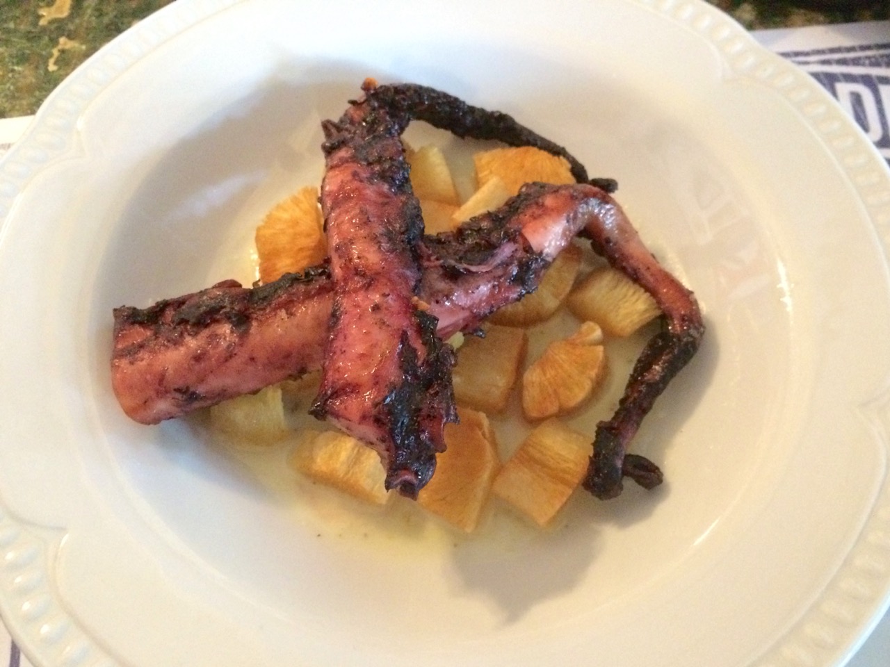 Grilled octopus (pulpo a la parilla) was good