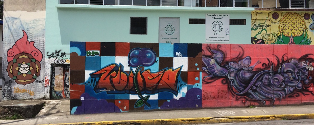 The murals cover the entire block