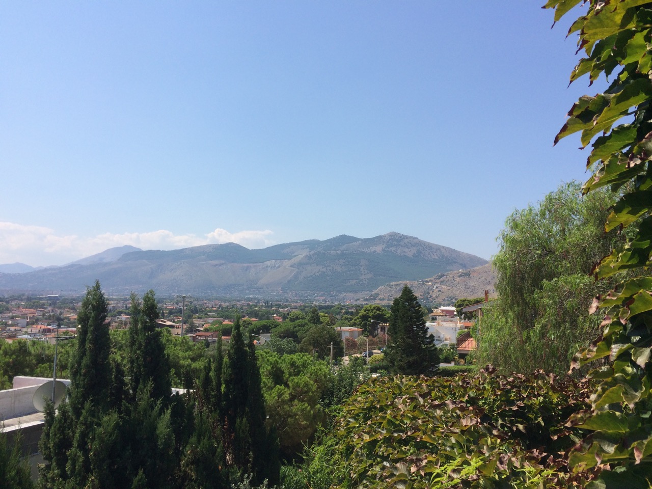 View from the upper terrace