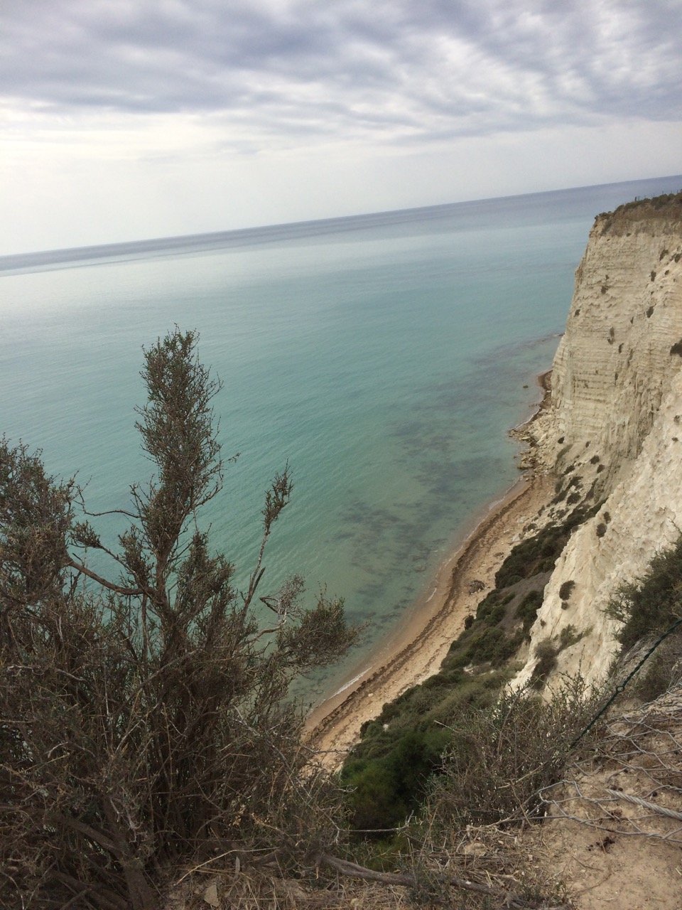 Looking down from the cliff