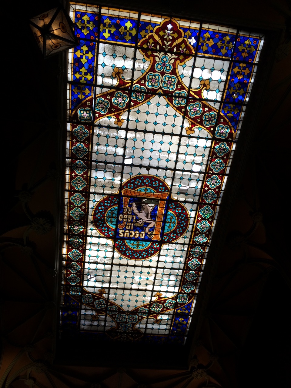 The ceiling of Livraria Lello