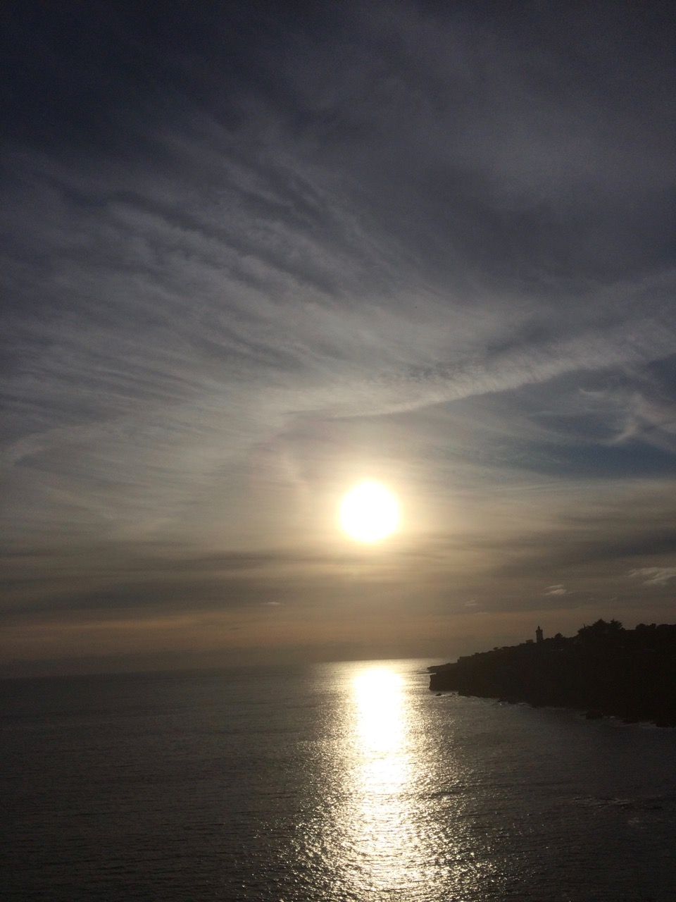 Watching sunset in Cascais