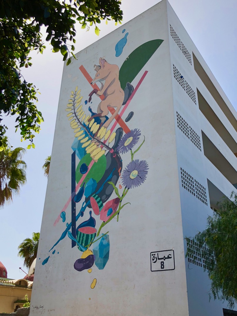 Skulptur Totenkopf Street Art Casablanca 37209