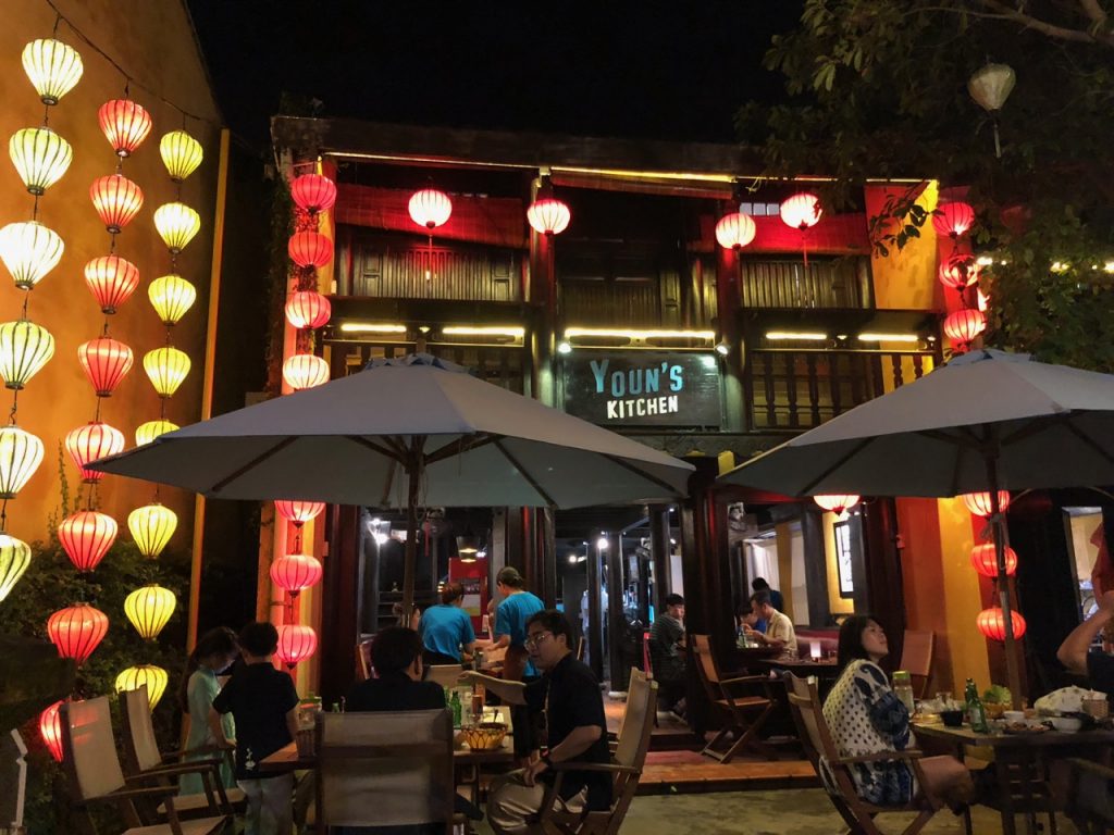 Dinner choices at Hoi An 