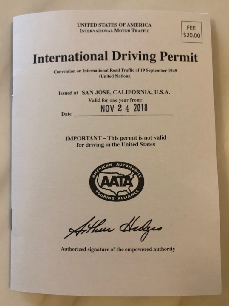 drive in california with international license