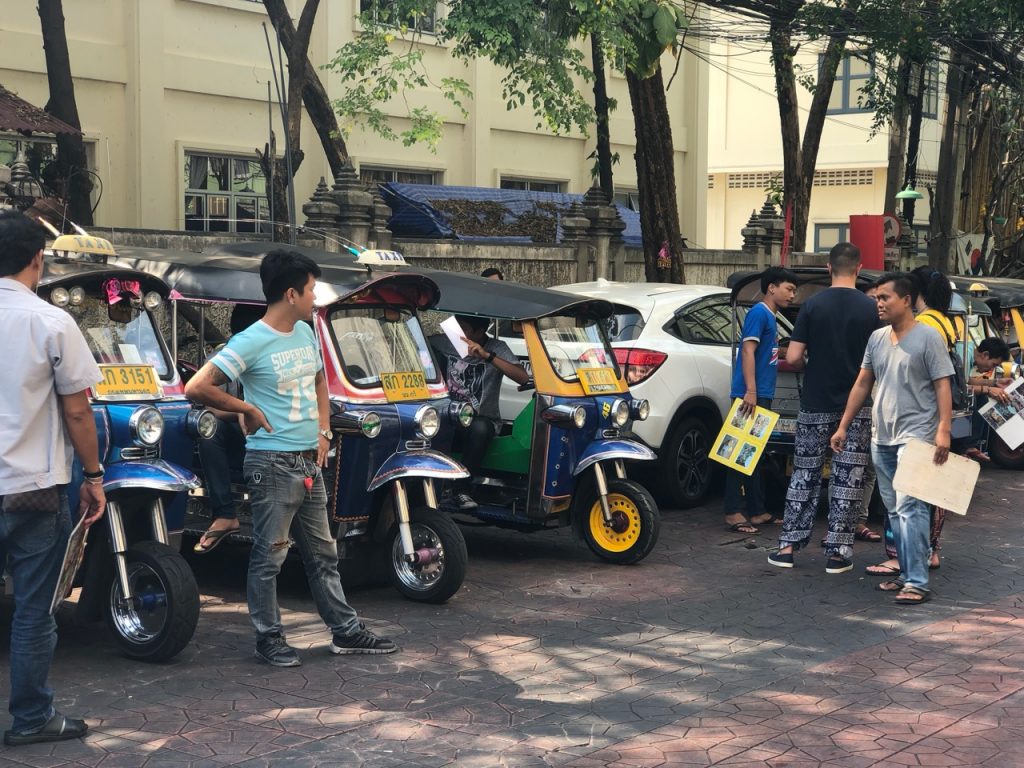 Bangkok tuk-tuk drivers are self-appointed Tour Guides