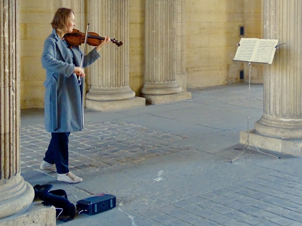 Street Musician In Paris